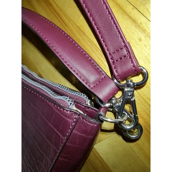 Nine West Boysenberry Colby Crossbody - Snake Embossed Satchel / Crossbody, NEW - Picture 8 of 13